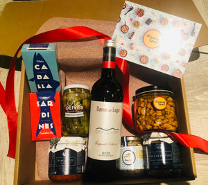 
                  
                    Red Wine + Assorted Goodies Gift Box
                  
                